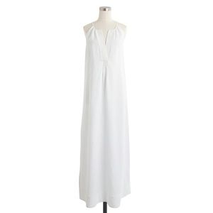 J. Crew White Linen Maxi Dress